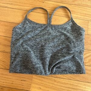 Black and white cropped tank top